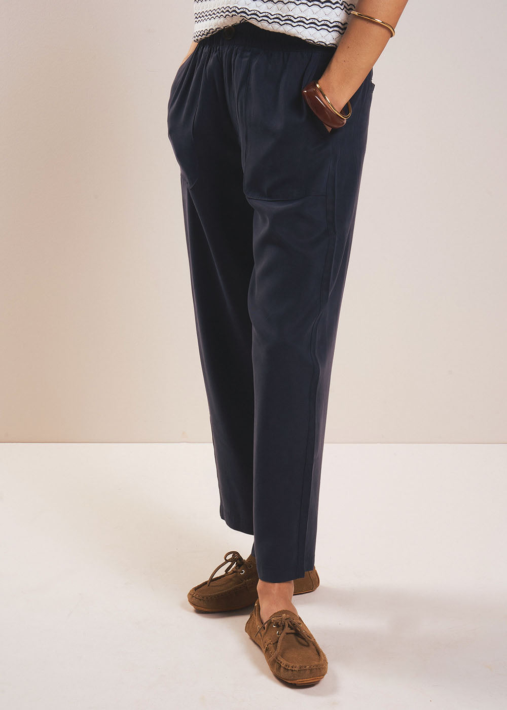 Pantalon carotte en lyocell - Sud Express - 5 - Sud Express