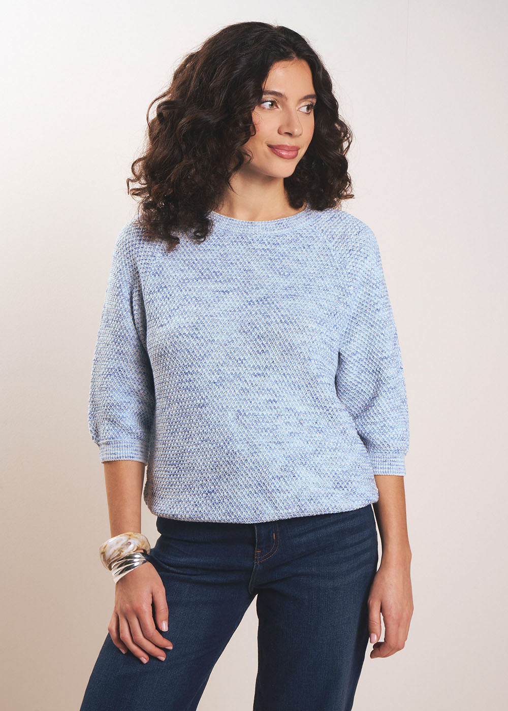 Pull col rond avec manches mi-longues - Sud Express - 5 - Sud Express