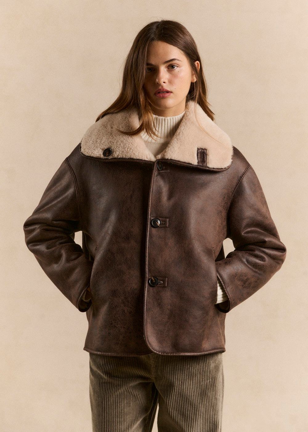 Manteau réversible effet fourrure - Sud Express - 1 - Sud Express