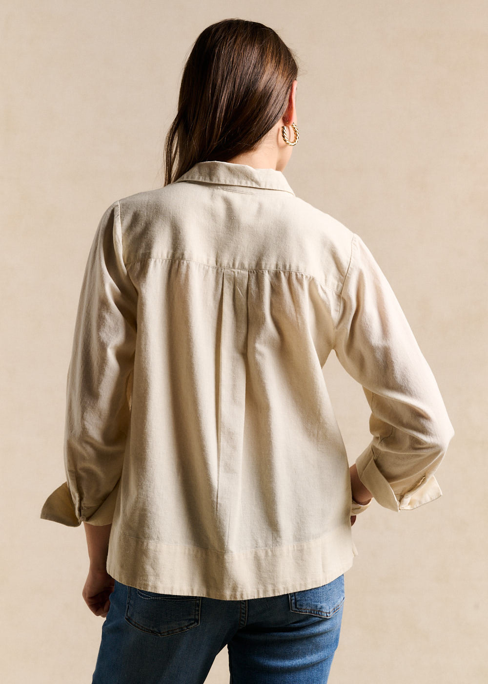 Blouse brodée en lin et coton - Sud Express - 3 - Sud Express
