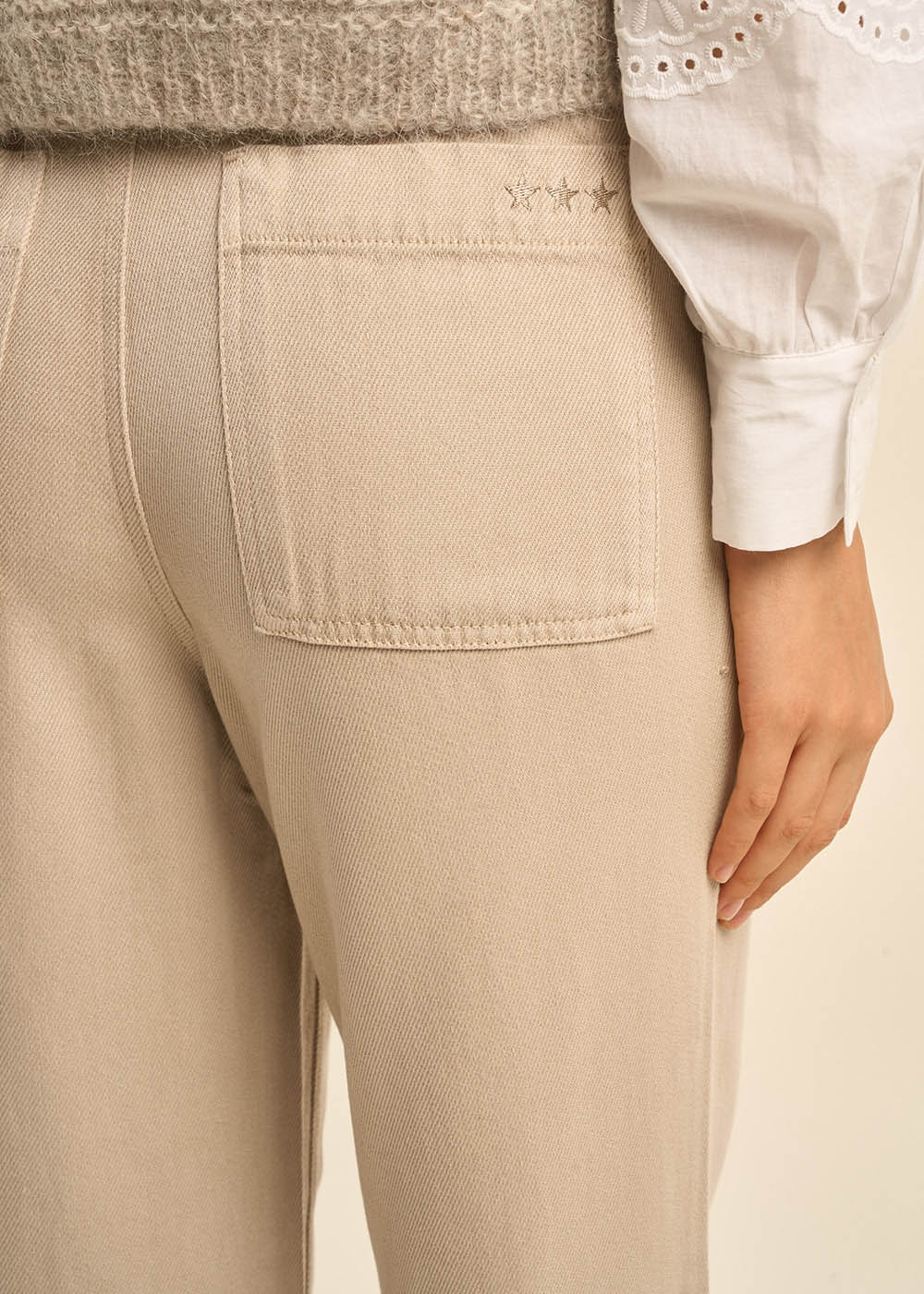 Pantalon taille haute à coupe droite - Sud Express - 4 - Sud Express