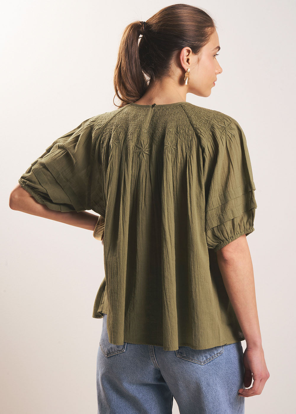 Blouse smockée - Sud Express - 5 - Sud Express