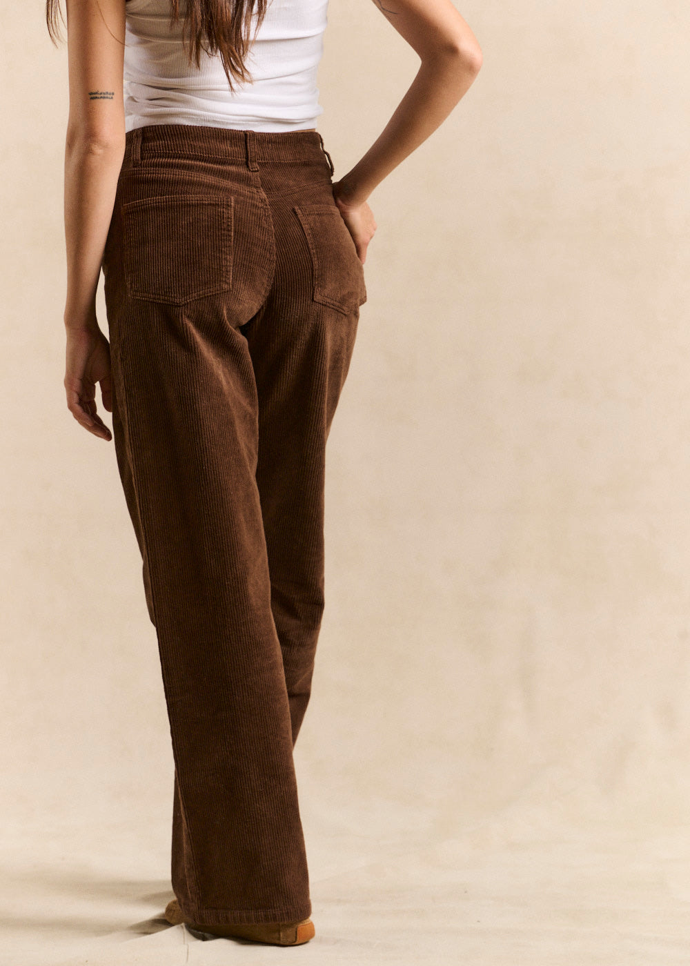 CHLOEVEL Pantalon wideleg en velours - 4 - Sud Express - Sud Express