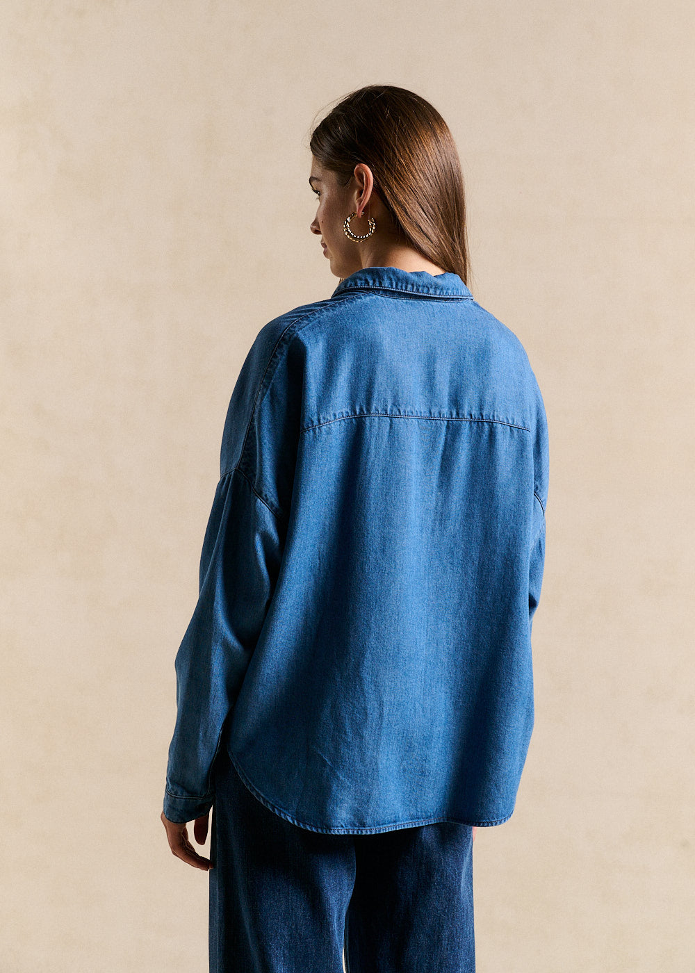 Chemise ample effet denim - Sud Express - 3 - Sud Express