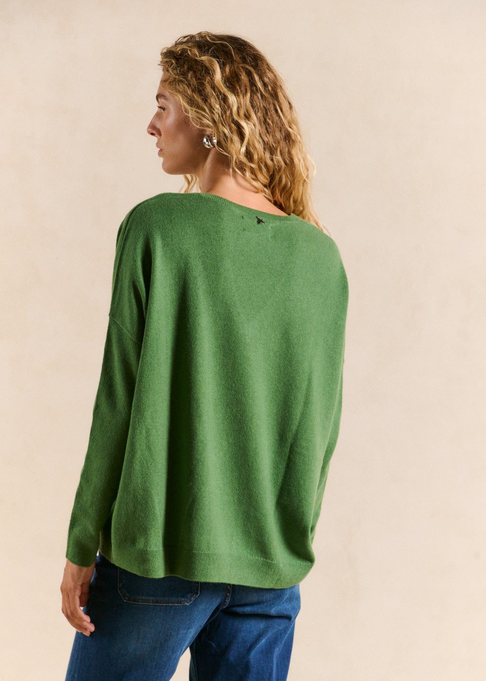 Pull cachemire col V ample - Sud Express - 3 - Sud Express