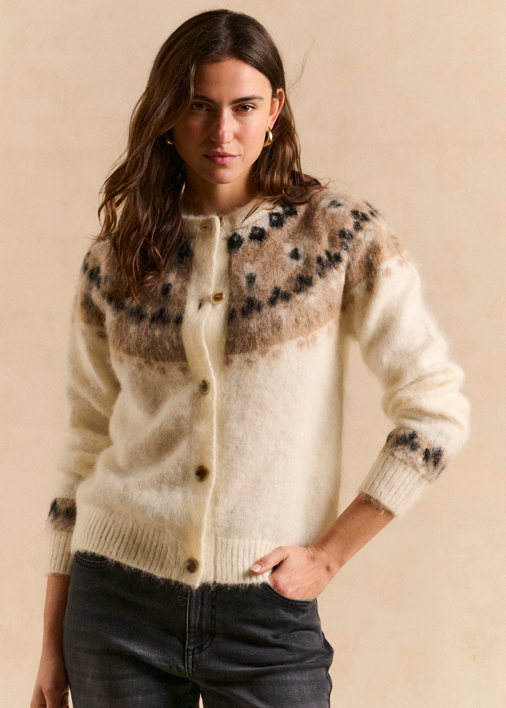 Gilet jacquard géométrique - Sud Express - 1 - Sud Express