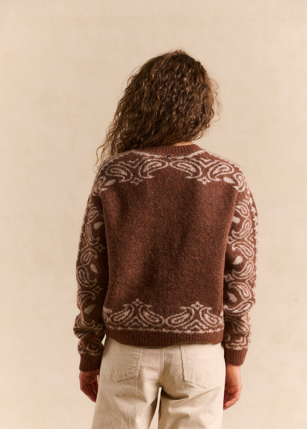 GUSHMY Gilet en maille jacquard motif bandana - 3 - Sud Express - Sud Express