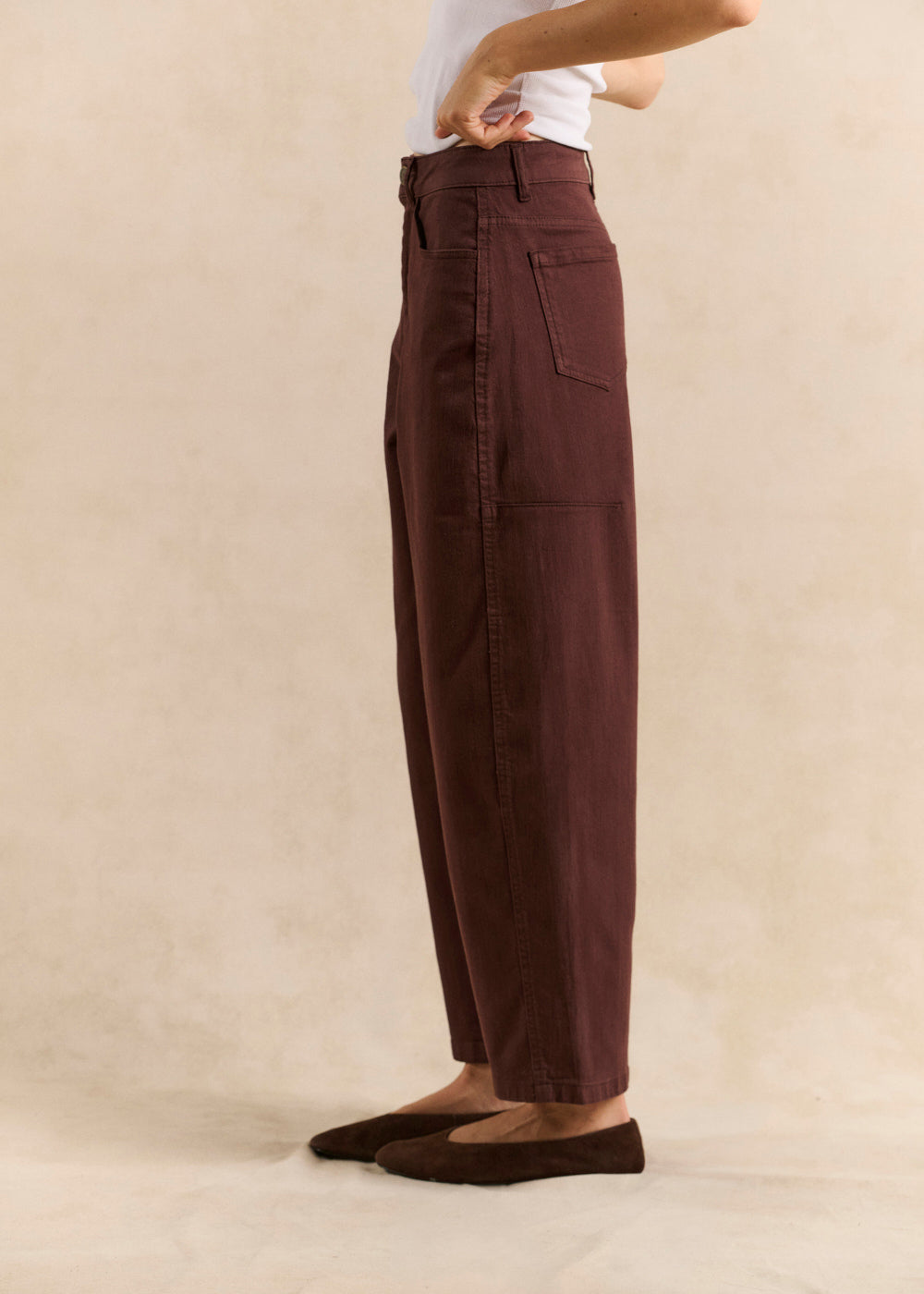 PLIVY Pantalon coupe boule cinq poches - 3 - Sud Express - Sud Express