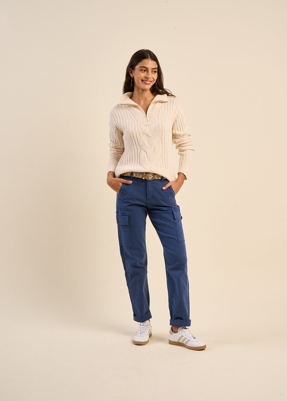 Pantalon cargo taille haute - Sud Express - 1 - Sud Express