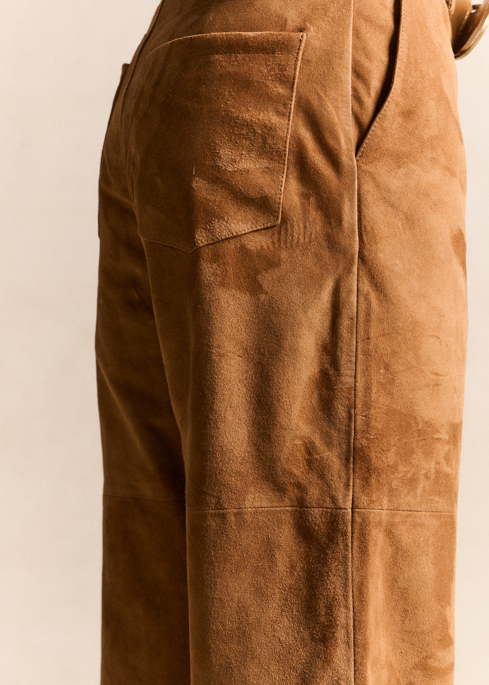 Pantalon droit en cuir - Sud Express - 5 - Sud Express