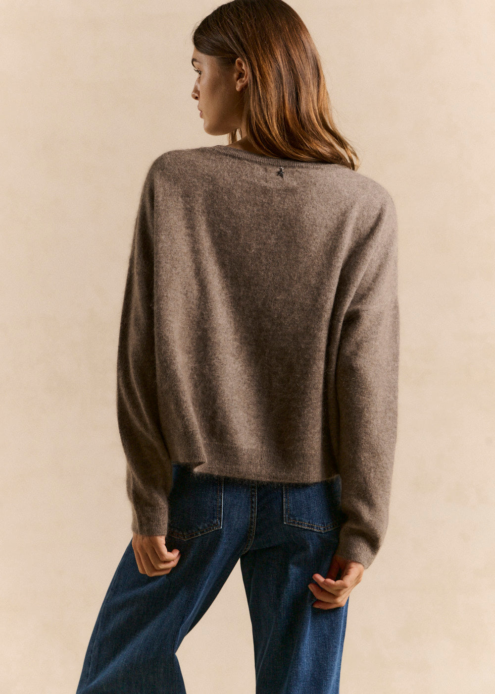MARCYA Boat neck sweater in brushed wool and cashmere - 3 - Sud Express - Sud Express