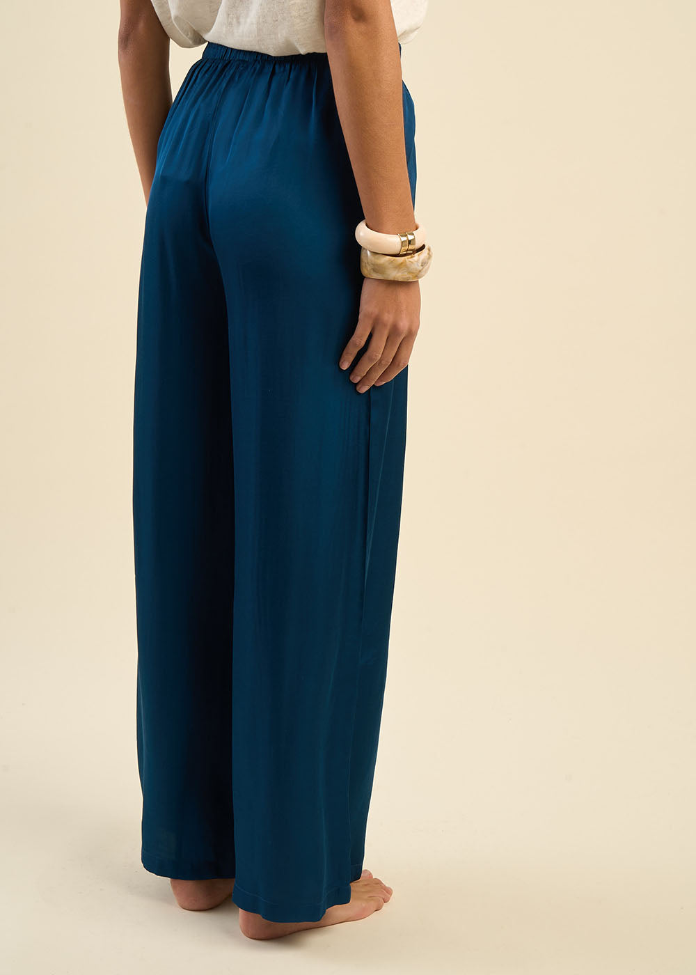 Pantalon large en satin - Sud Express - 6 - Sud Express