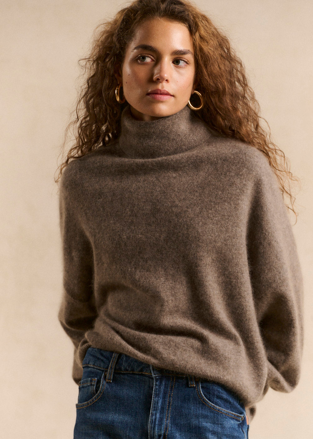 Loose-fitting turtleneck jumper - Sud Express - 5 - Sud Express