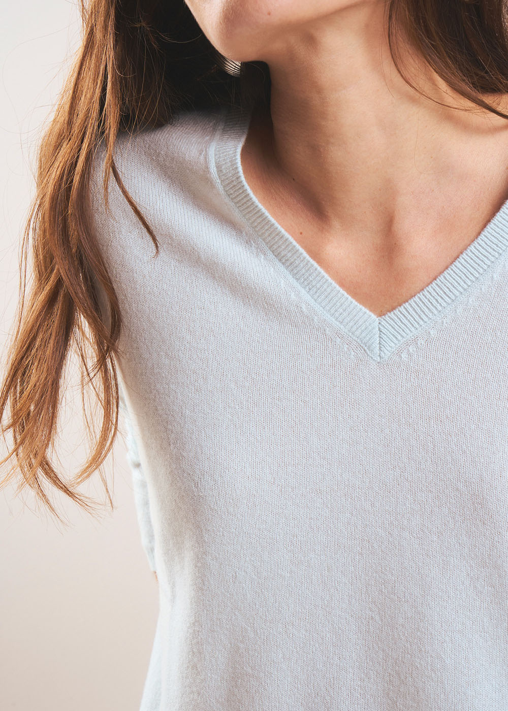 MONJOE Pull en 100% cachemire à Col V - 2 - Sud Express - Sud Express