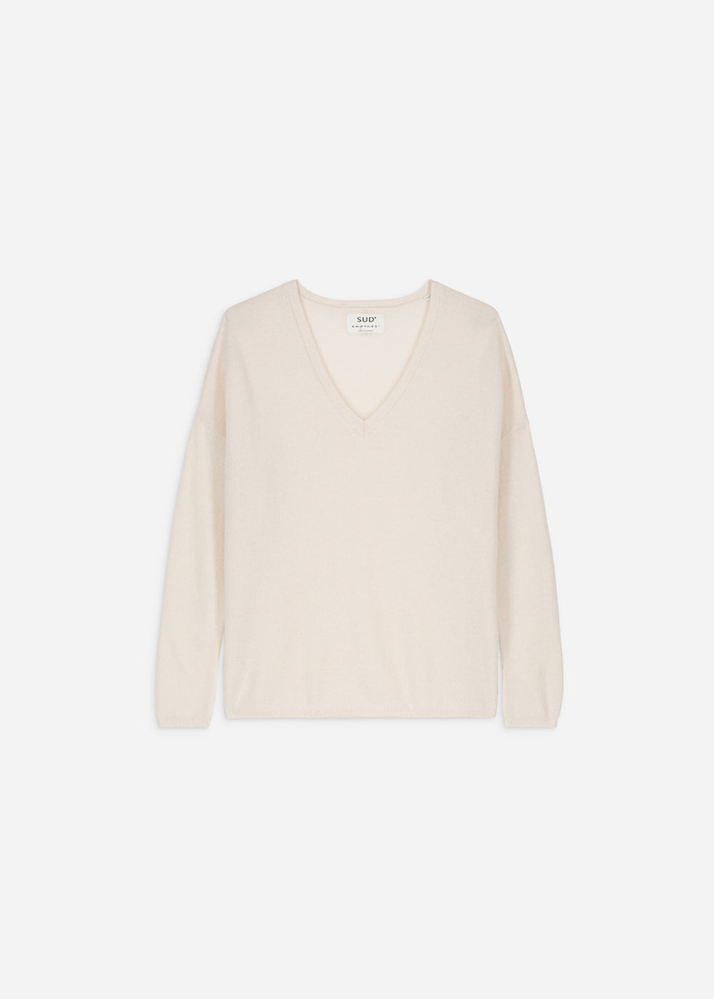 Pull en 100% cachemire à Col V - Sud Express - 6 - Sud Express