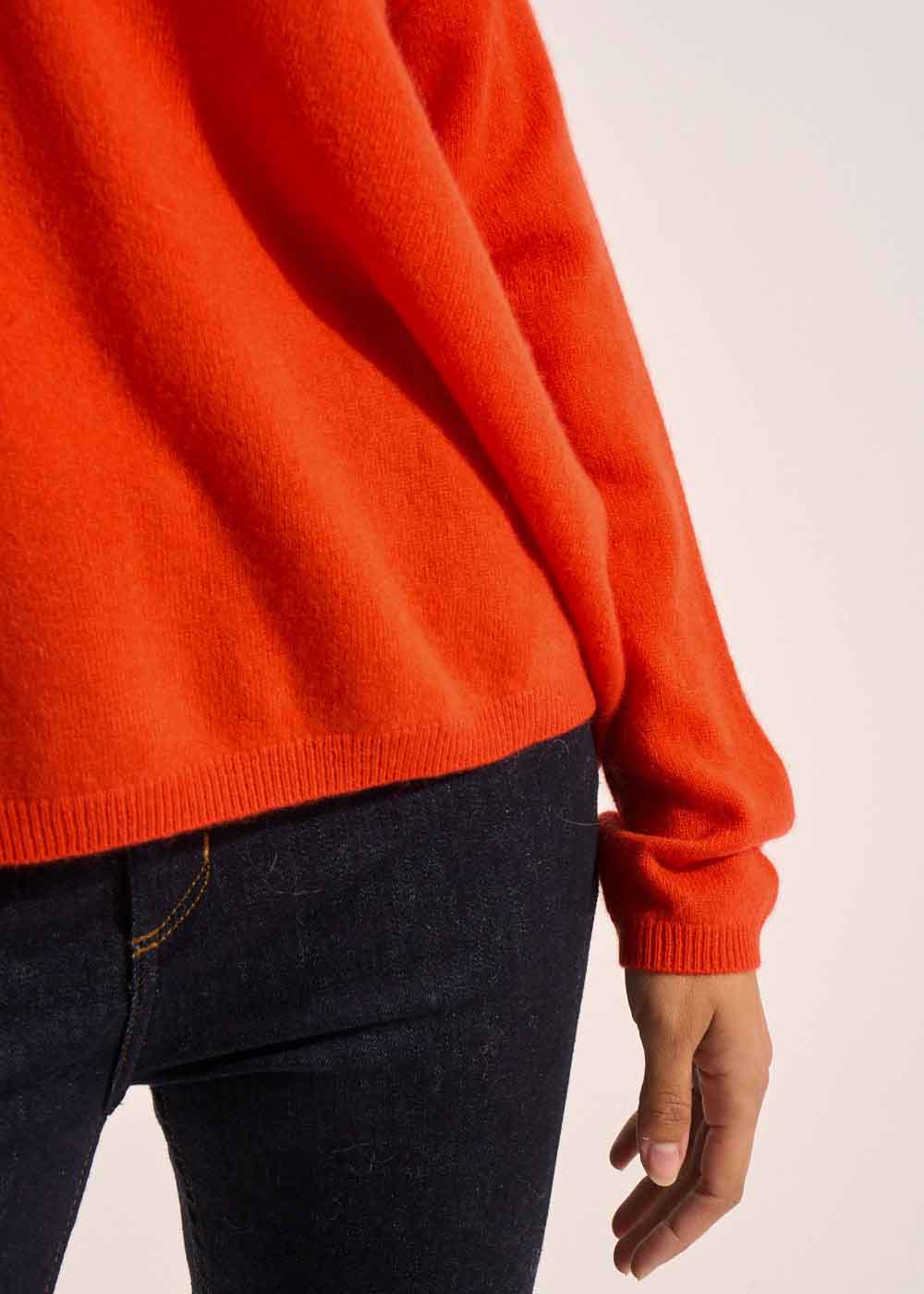 MONJOE Pull en 100% cachemire à Col V - 4 - Sud Express - Sud Express