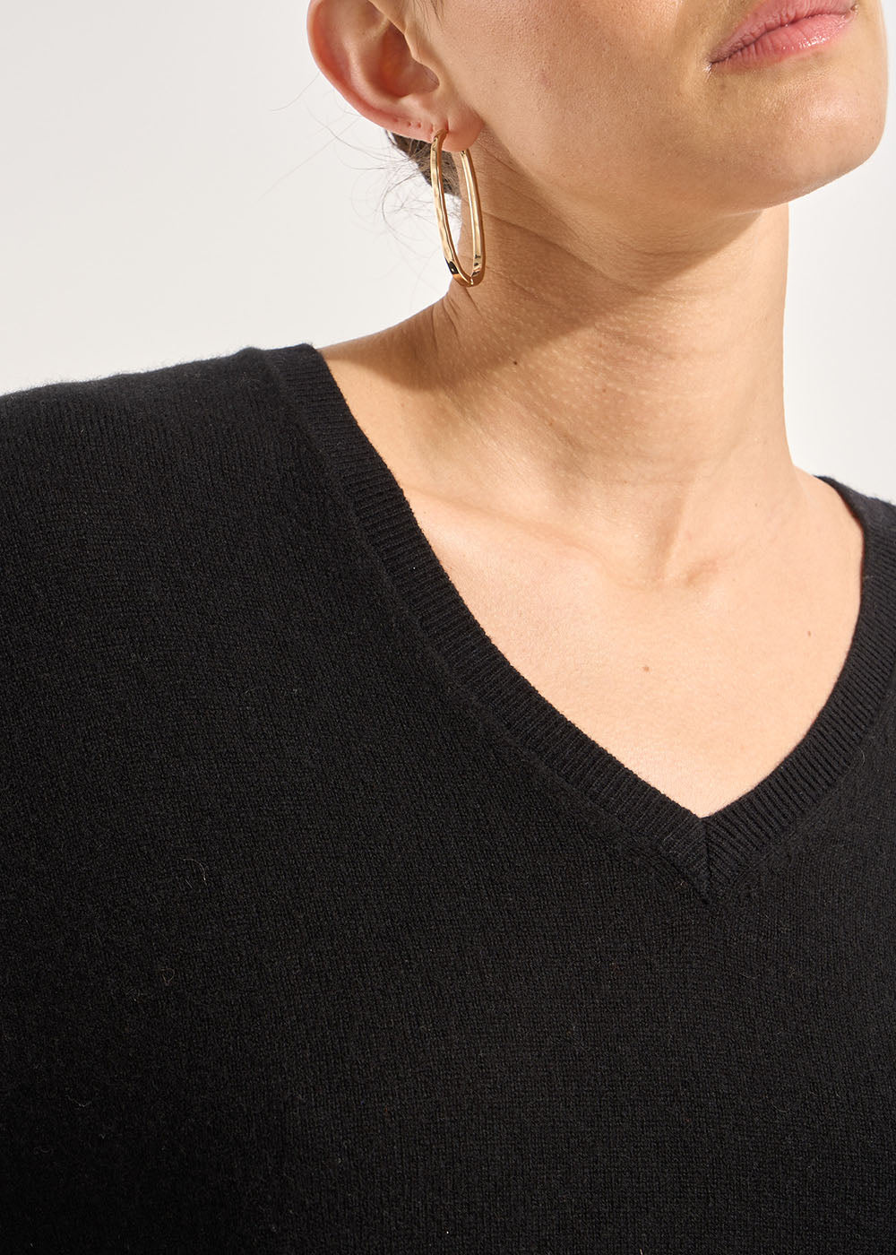 MONJOE Pull en 100% cachemire à Col V - 2 - Sud Express - Sud Express