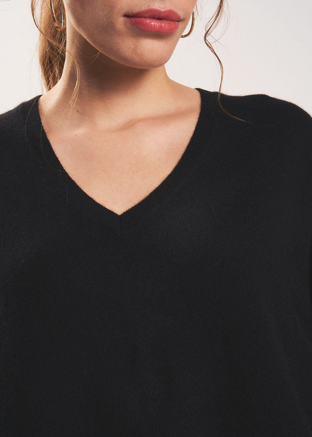 MONJOE Pull en 100% cachemire à Col V - 2 - Sud Express - Sud Express