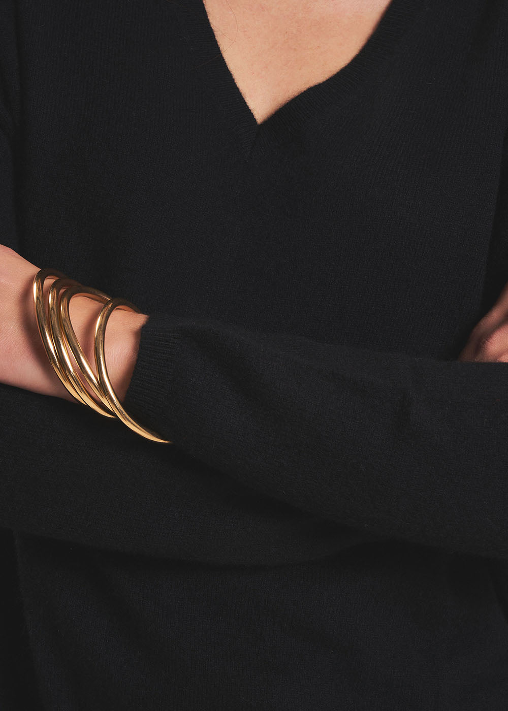 MONJOE Pull en 100% cachemire à Col V - 4 - Sud Express - Sud Express