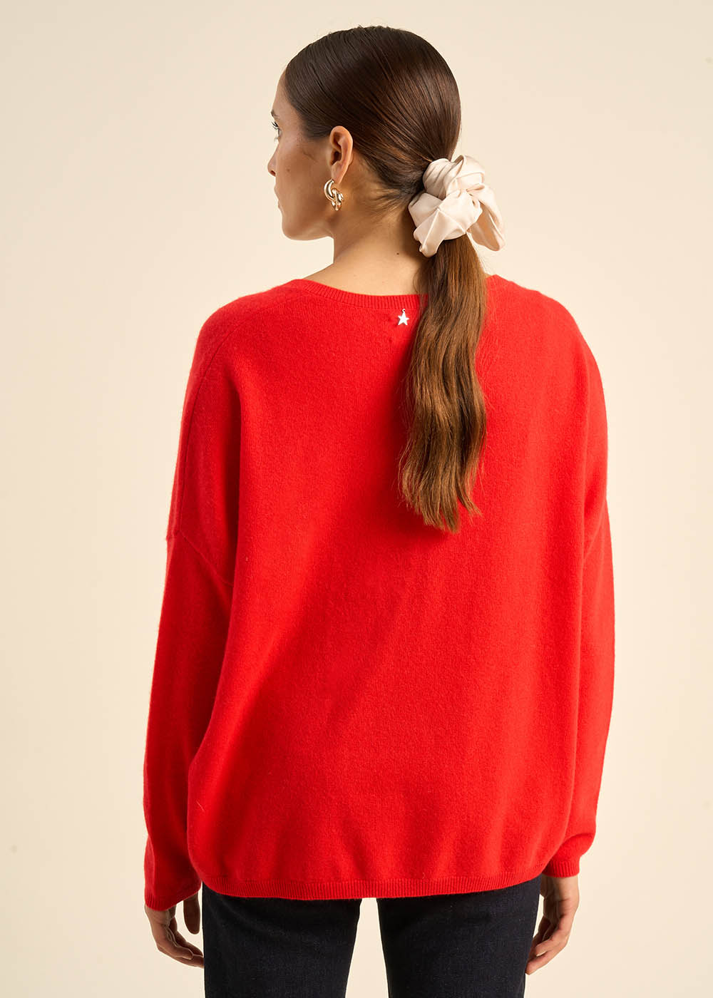 MONJOE Pull en 100% cachemire à Col V - 3 - Sud Express - Sud Express