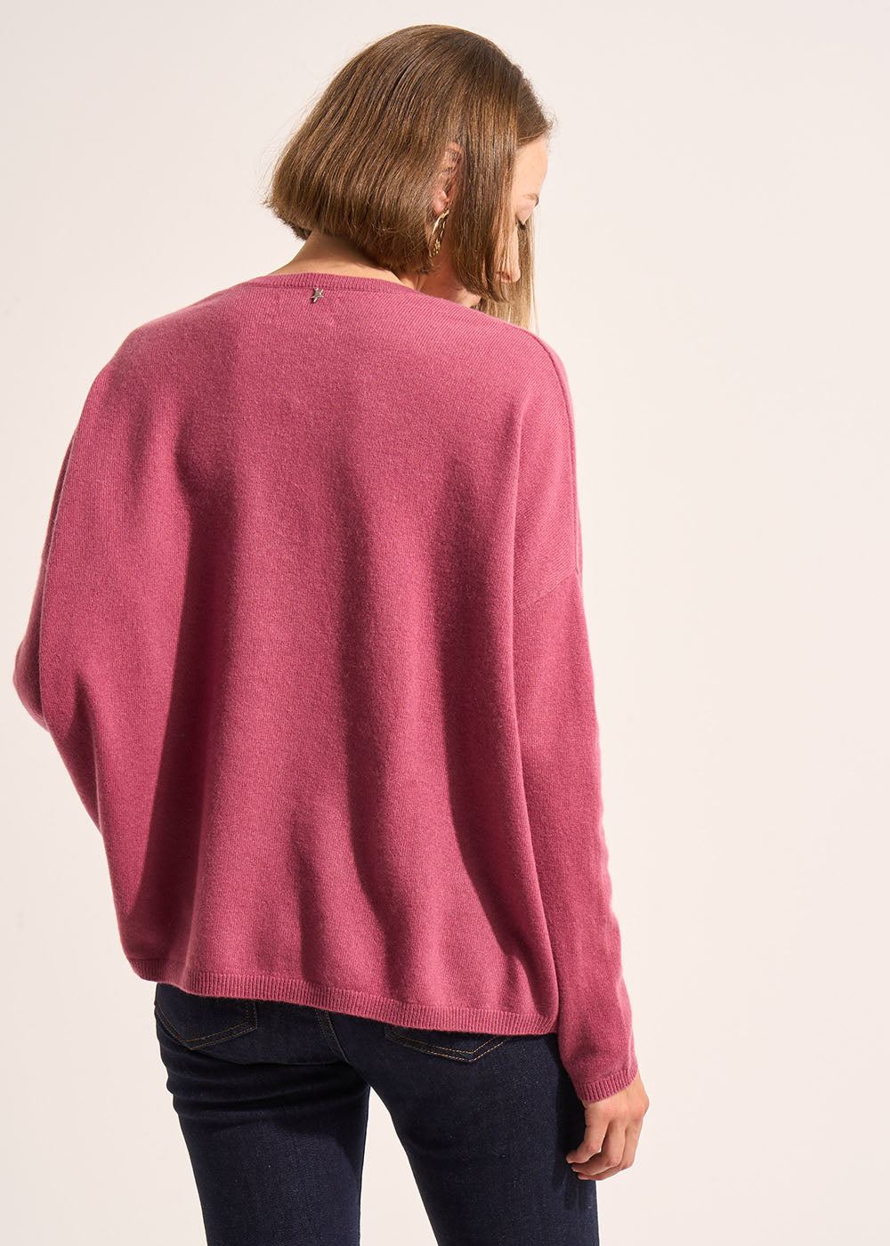 MONJOE Pull en 100% cachemire à Col V - 3 - Sud Express - Sud Express