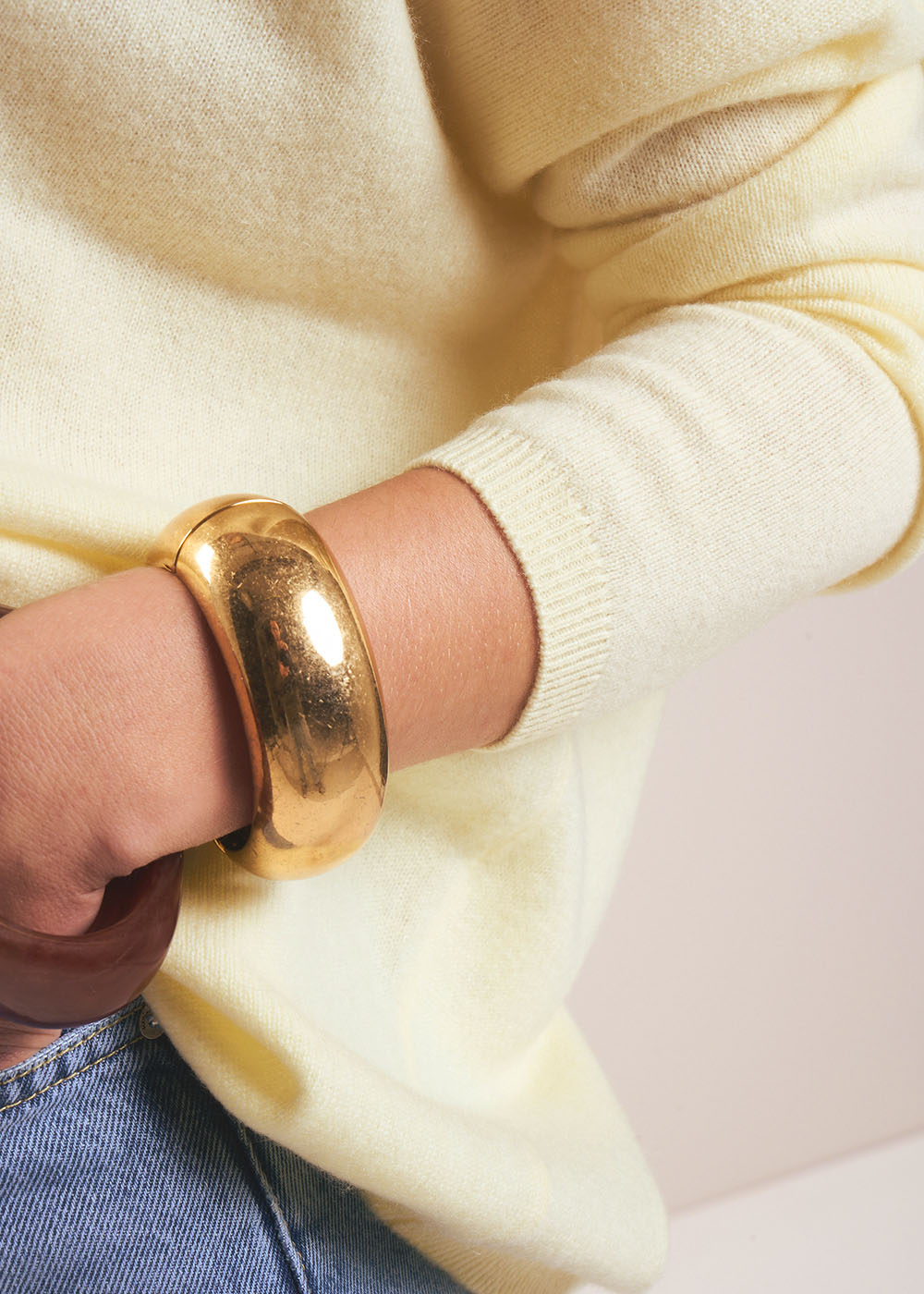 Pull en 100% cachemire à Col V - Sud Express - 4 - Sud Express