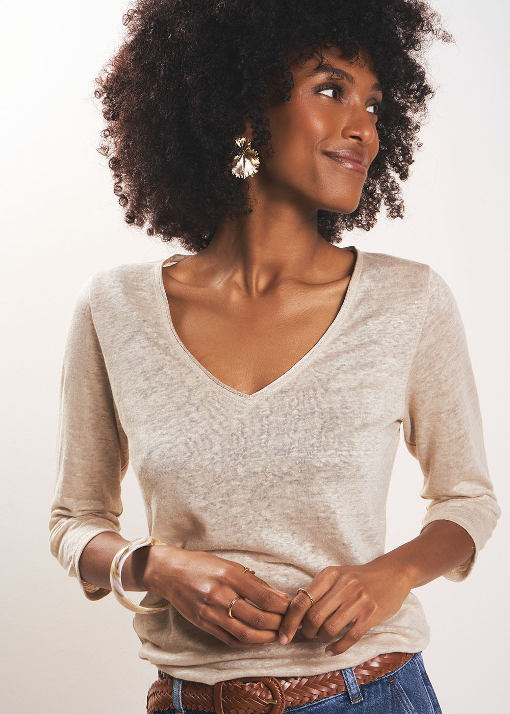 TOMEOH Tee-shirt en lin - 1 - Sud Express - Sud Express