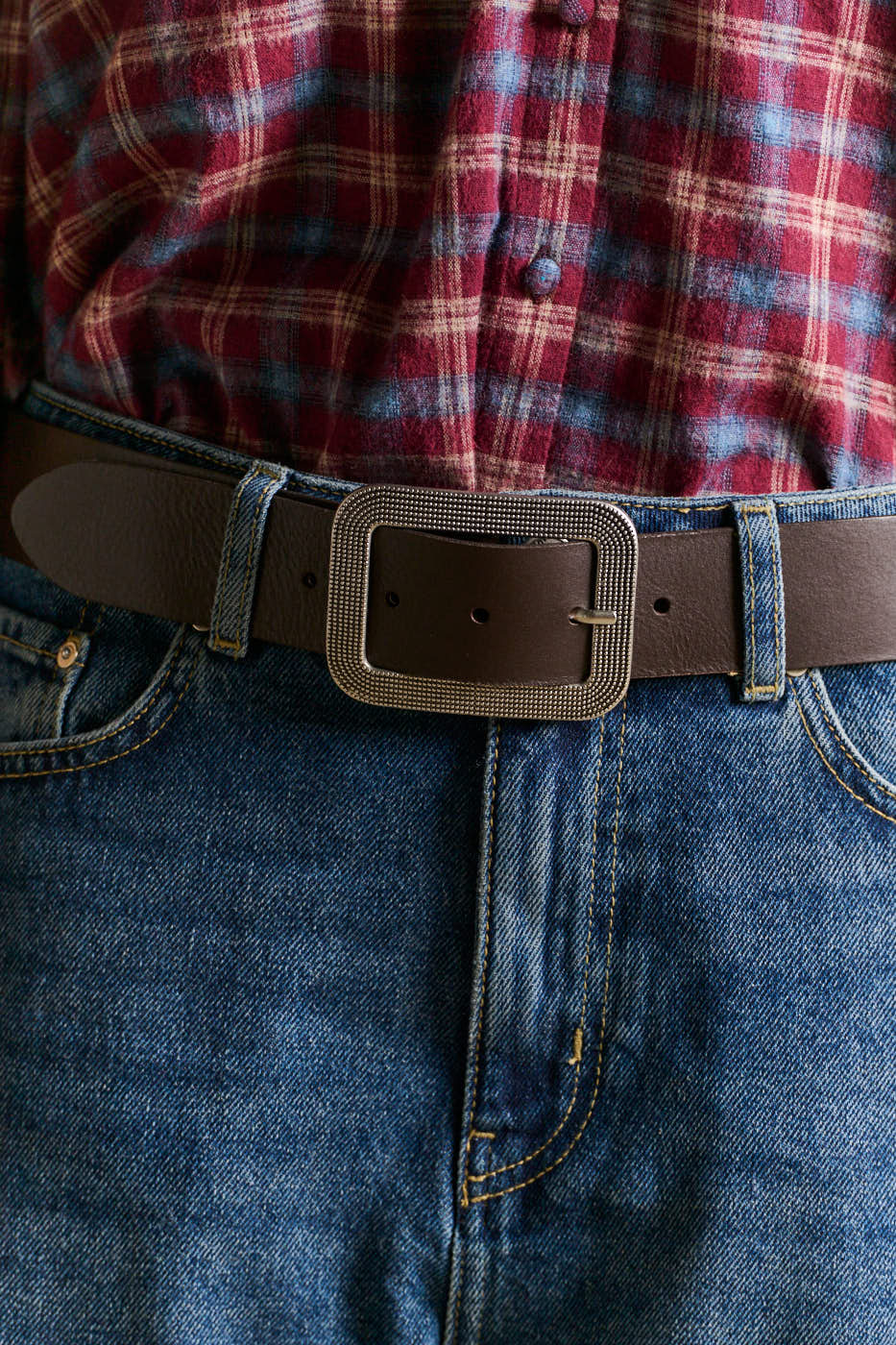 Ceinture cuir boucle rectangulaire - Sud Express - 2 - Sud Express