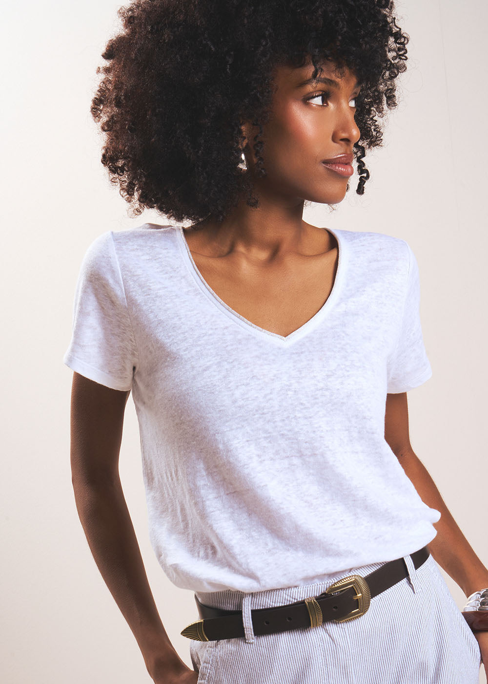 TIGROW Tee-shirt à col V - 1 - Sud Express - Sud Express