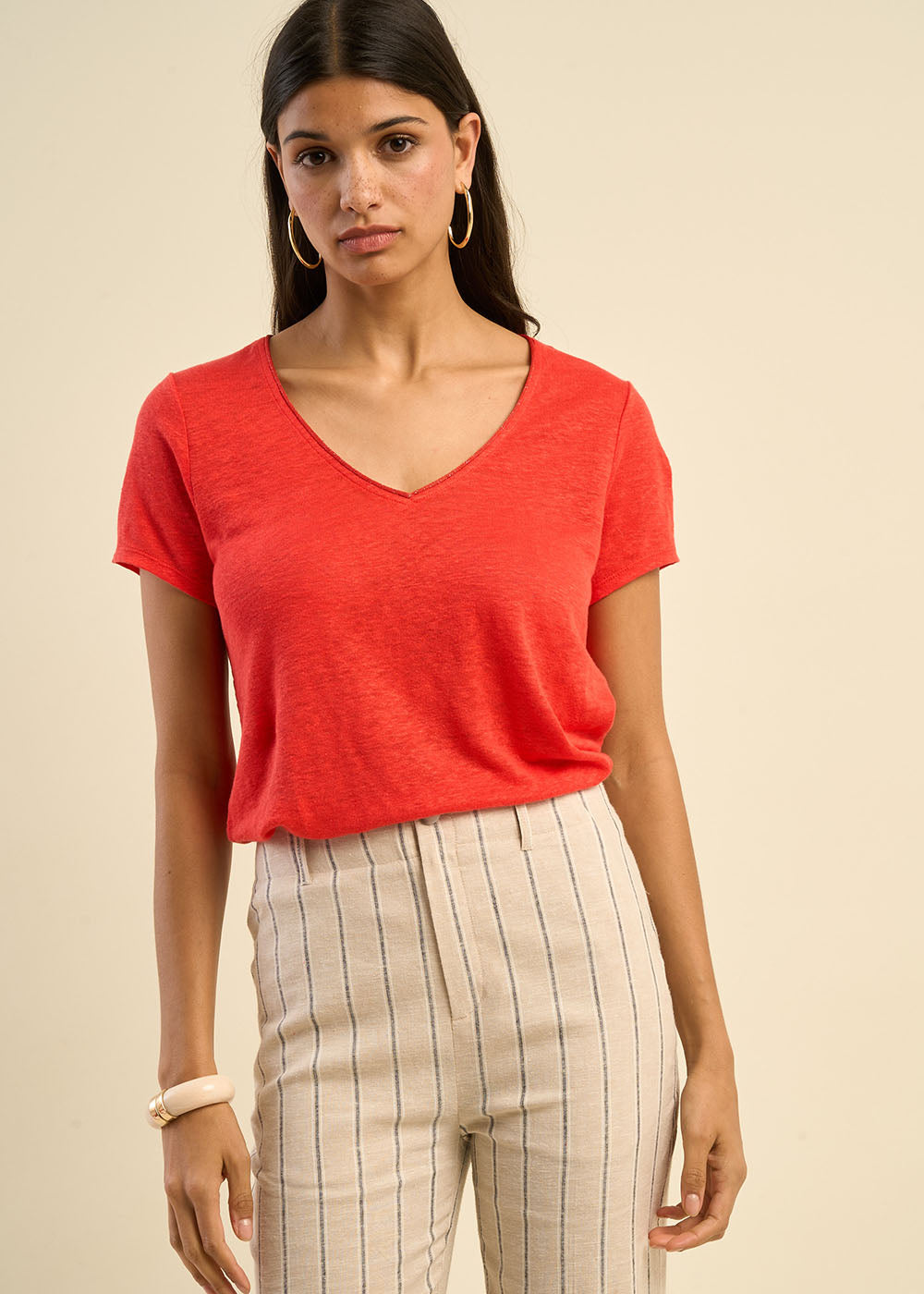 TIGROW Tee-shirt à col V - 1 - Sud Express - Sud Express