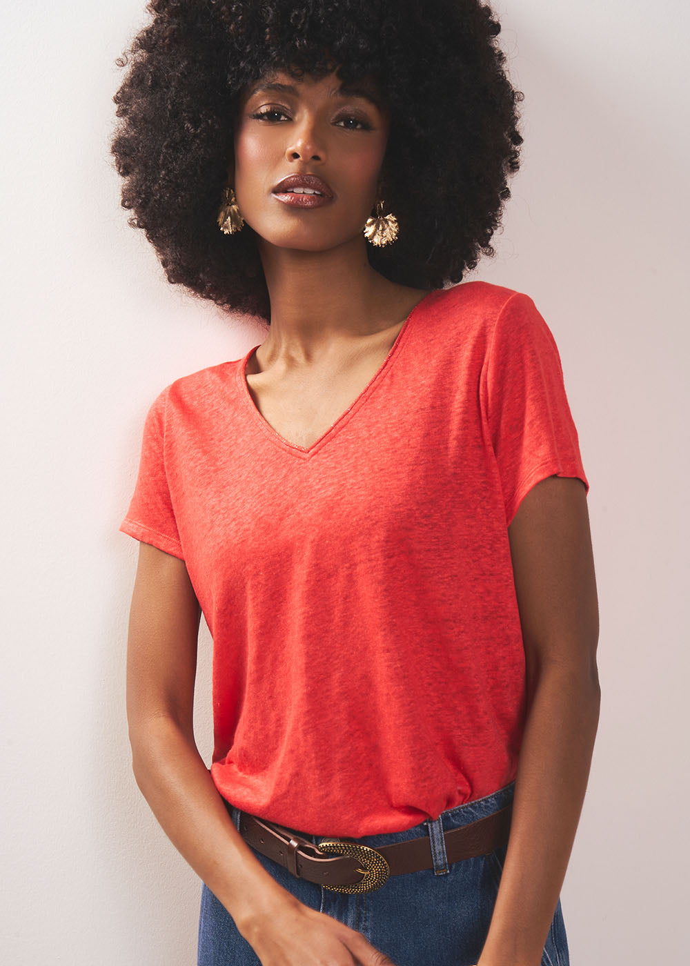 TIGROW Tee-shirt à col V - 1 - Sud Express - Sud Express