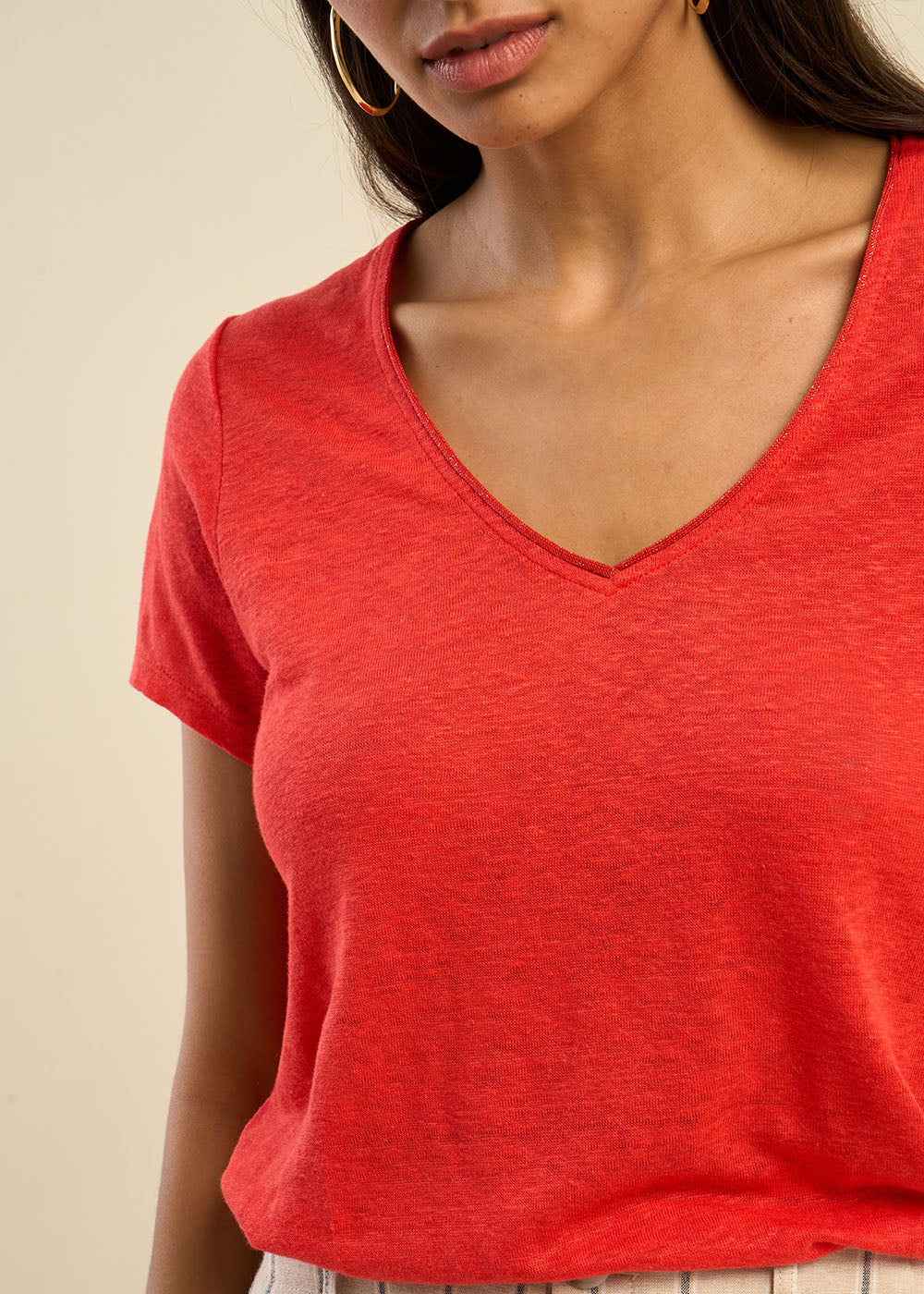 TIGROW Tee-shirt à col V - 2 - Sud Express - Sud Express