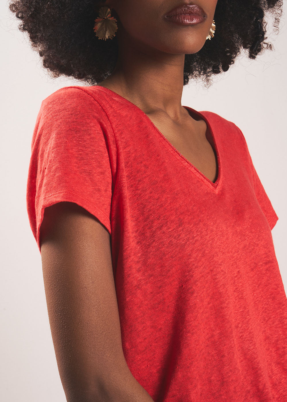 TIGROW Tee-shirt à col V - 4 - Sud Express - Sud Express