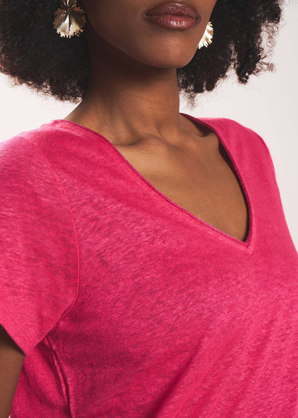 TIGROW Tee-shirt à col V - 2 - Sud Express - Sud Express