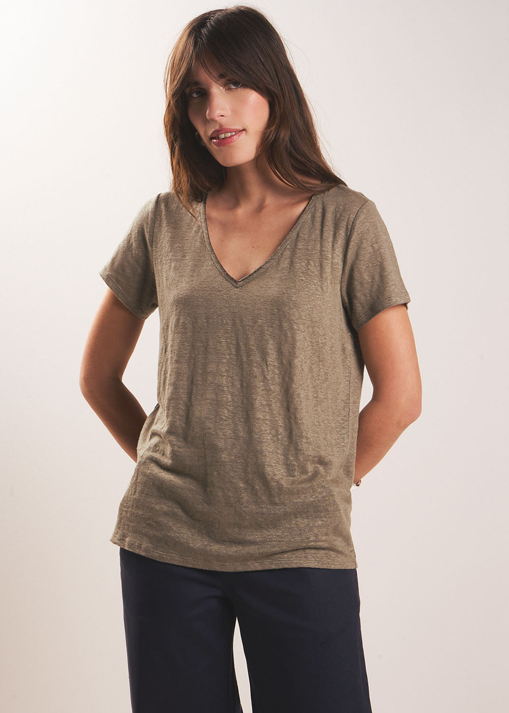 TIGROW Tee-shirt à col V - 1 - Sud Express - Sud Express