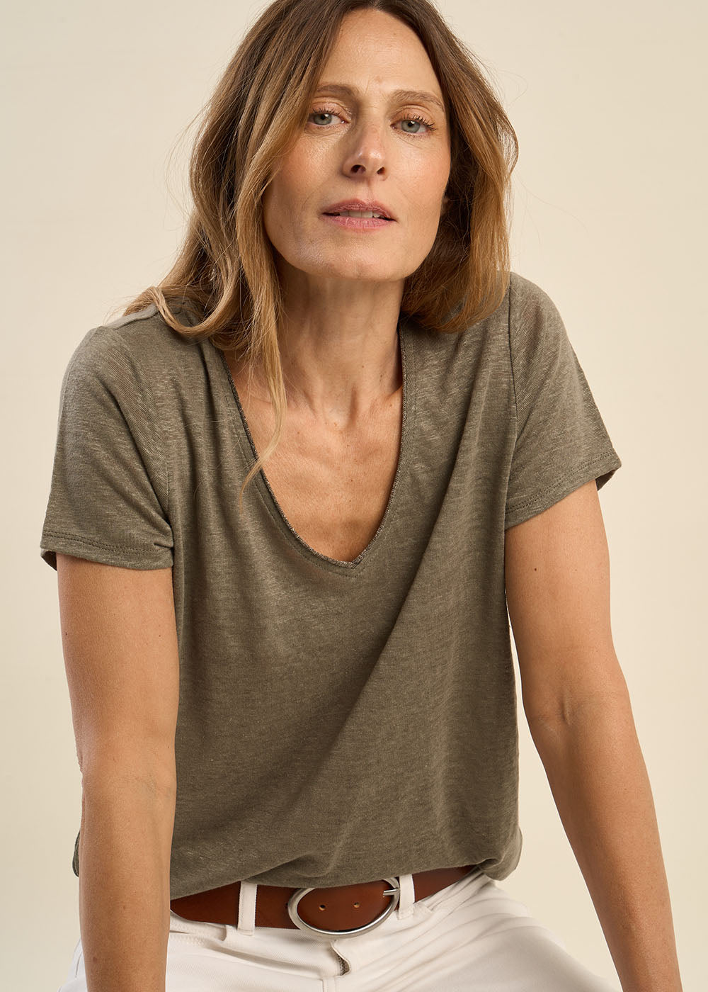 TIGROW Tee-shirt à col V - 1 - Sud Express - Sud Express