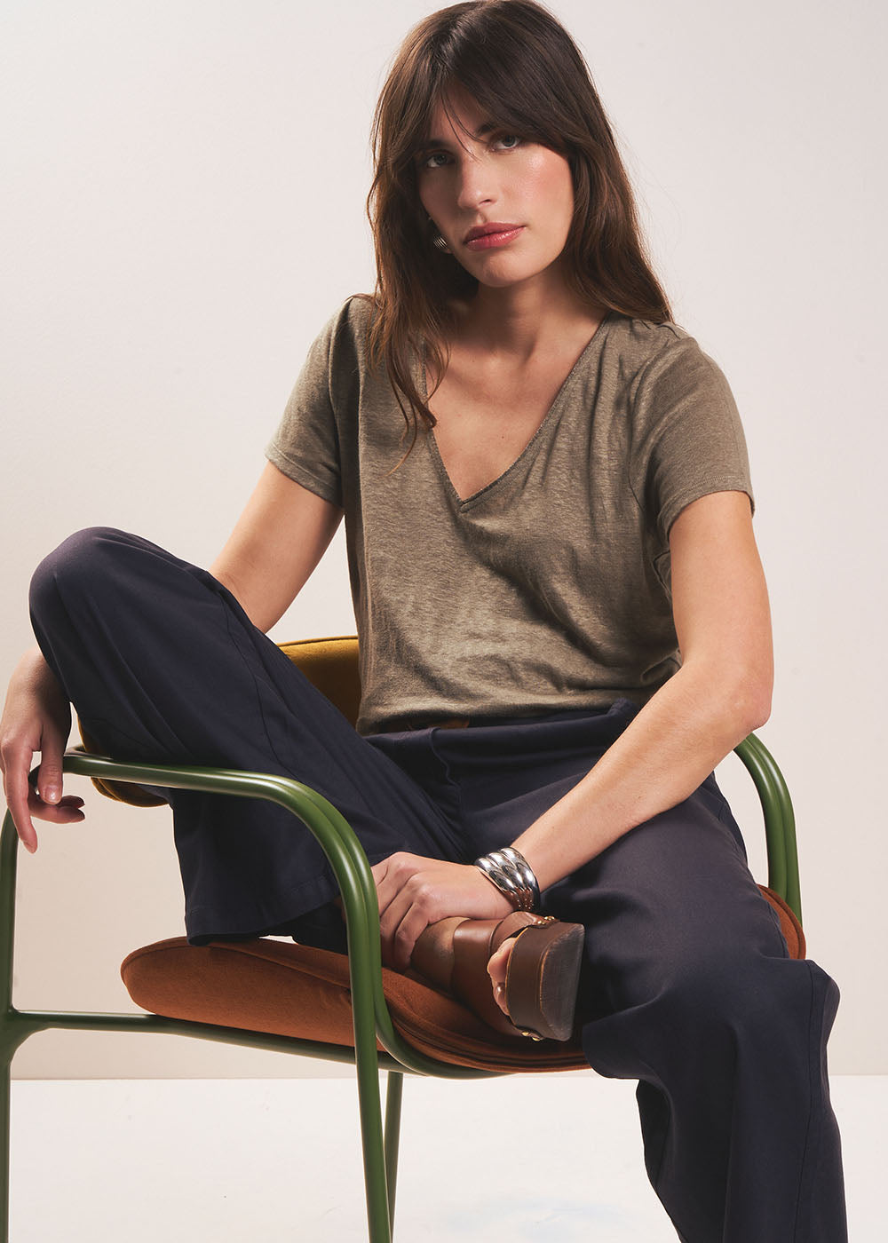 Tee-shirt à col V - Sud Express - 4 - Sud Express