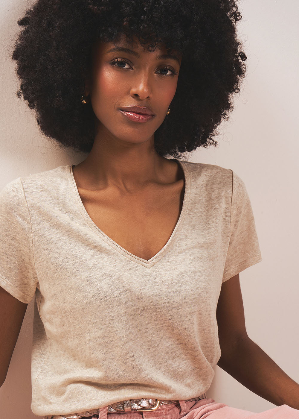 TIGROW Tee-shirt à col V - 1 - Sud Express - Sud Express