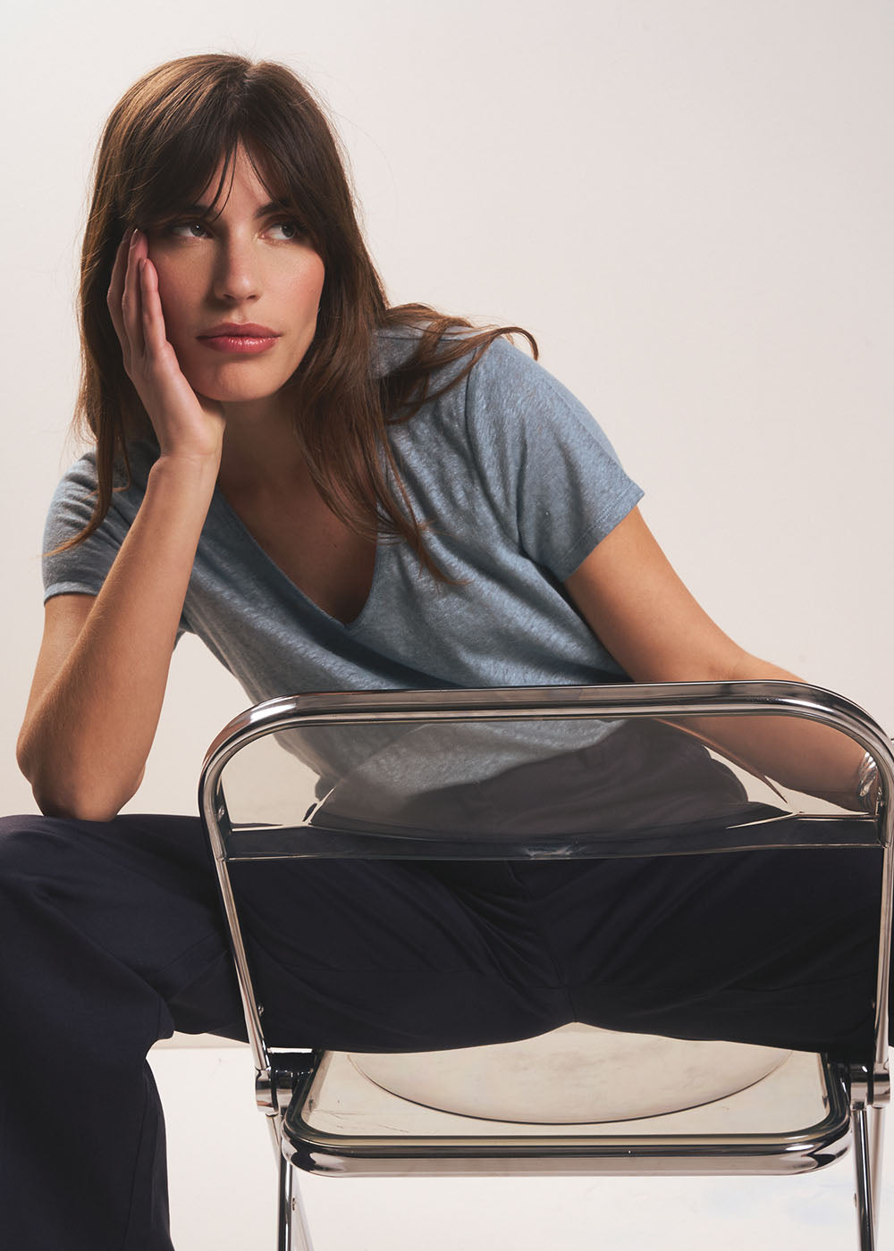 Tee-shirt à col V - Sud Express - 4 - Sud Express