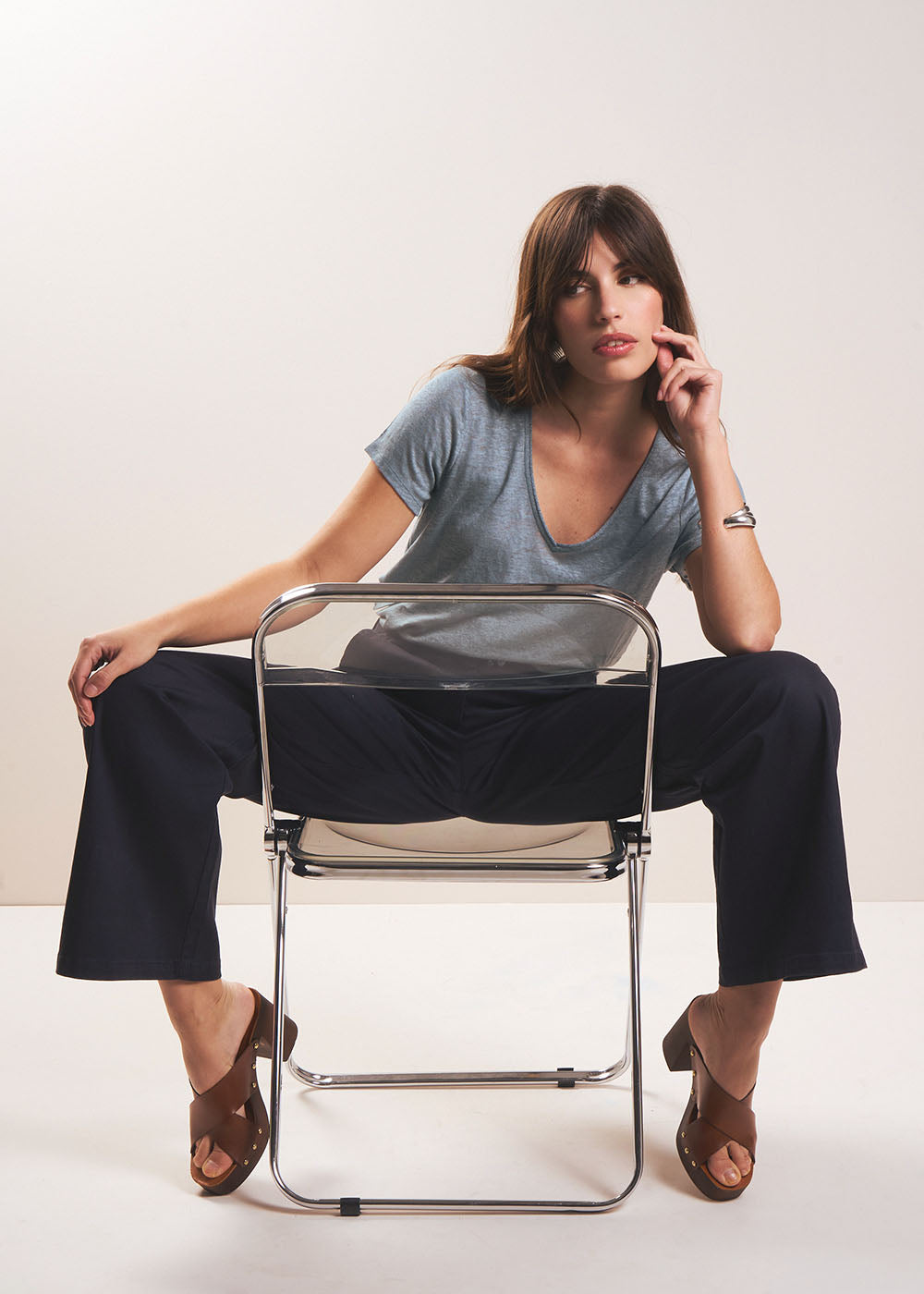 Tee-shirt à col V - Sud Express - 5 - Sud Express