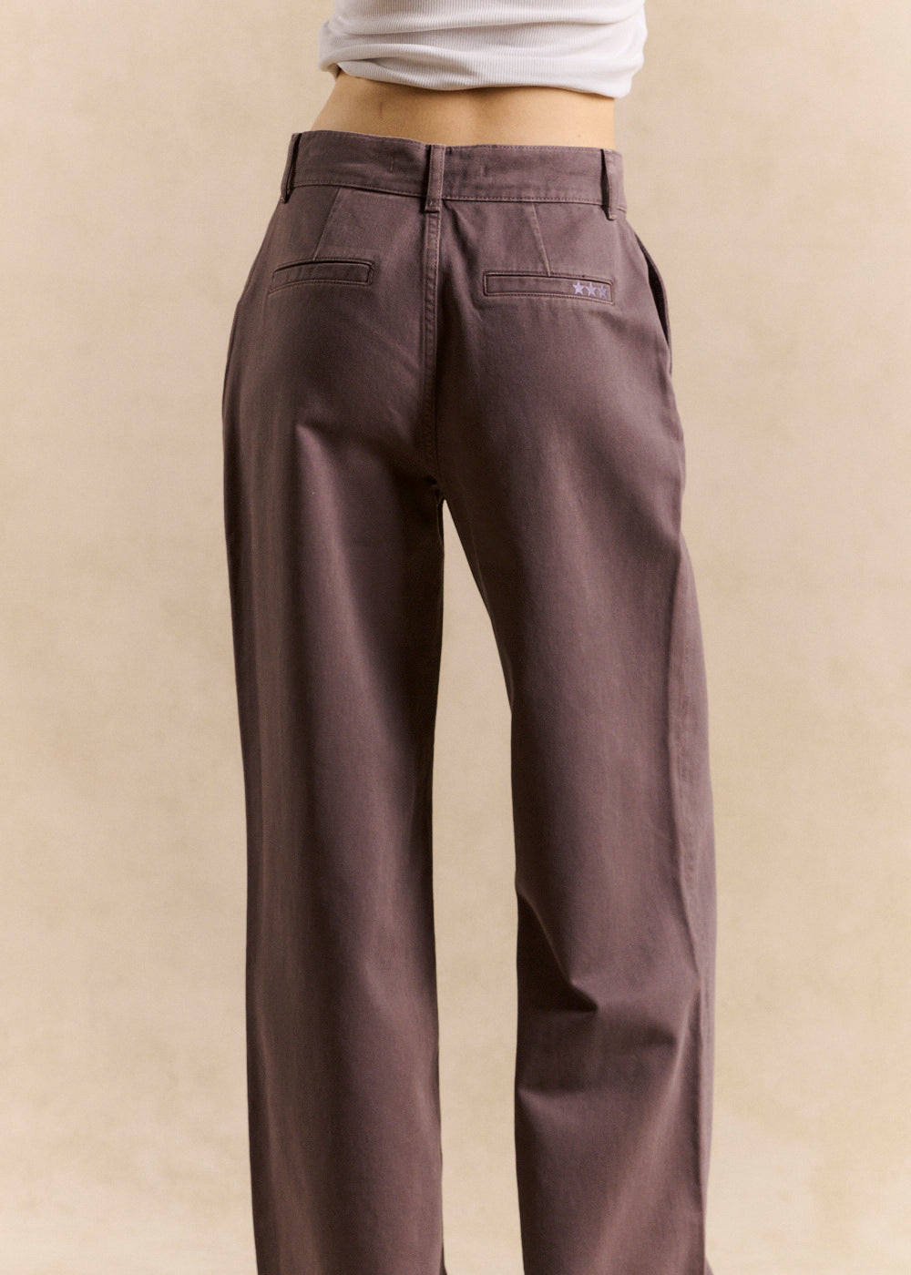 Pantalon droit en coton - Sud Express - 3 - Sud Express