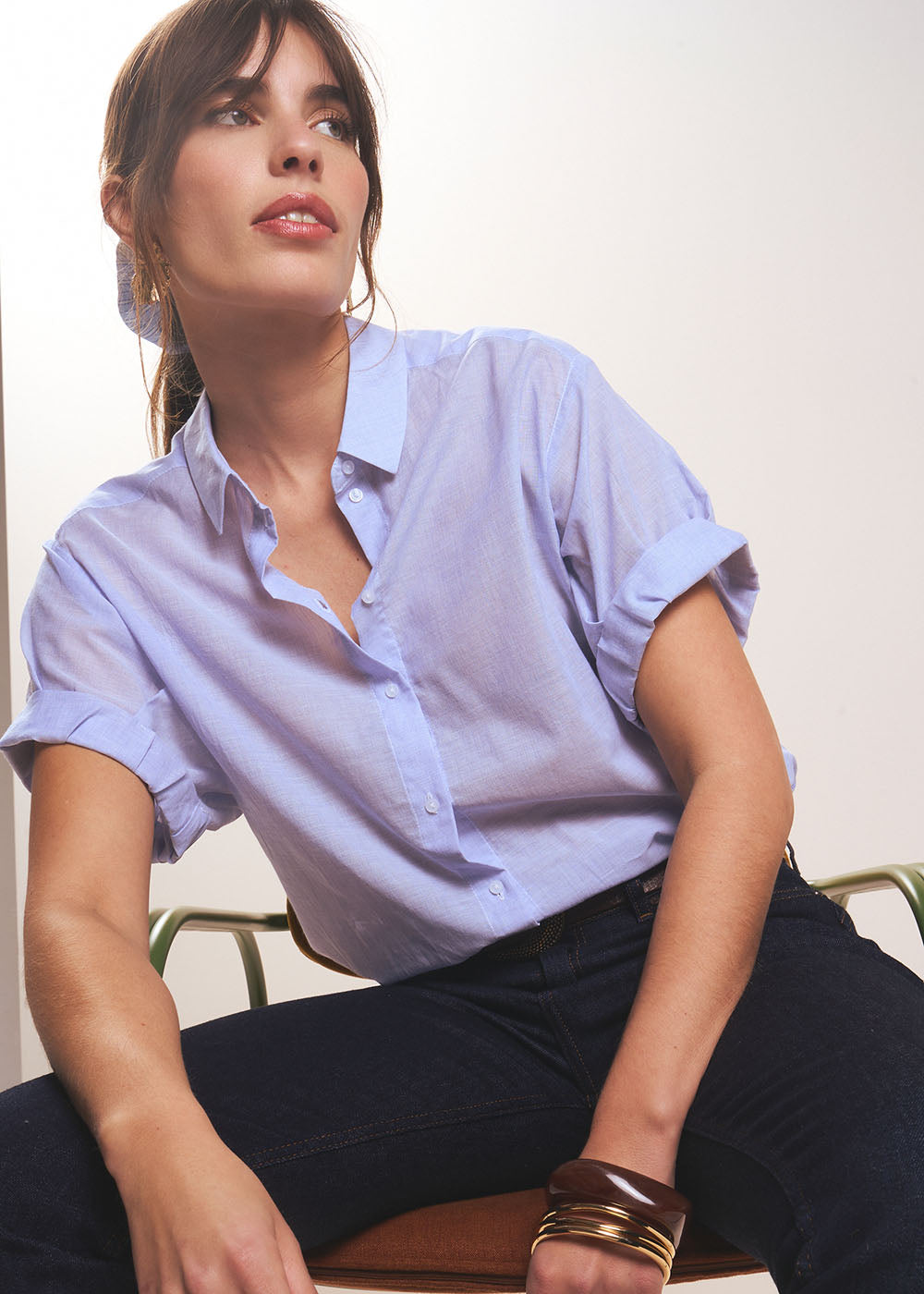 CANCUNA Chemise en coton - 1 - Sud Express - Sud Express
