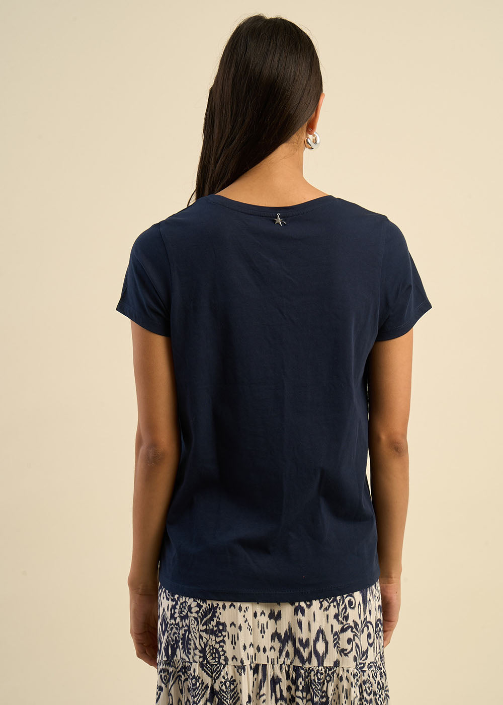 Tee-shirt col V en coton - Sud Express - 5 - Sud Express