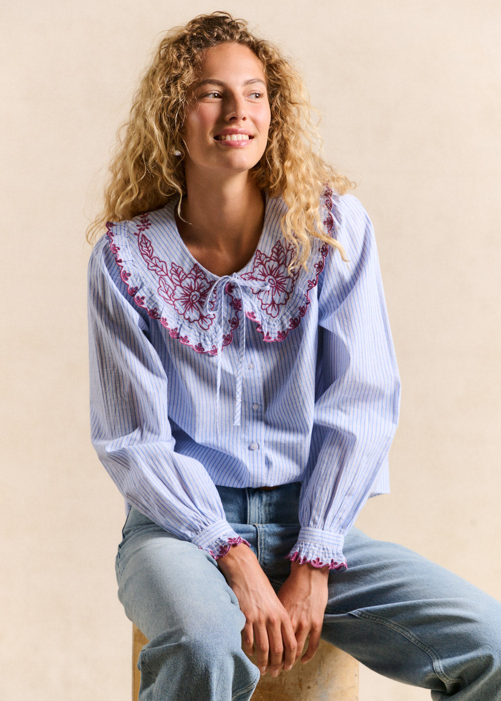CHARLIZOU Chemise col claudine - 4 - Sud Express - Sud Express