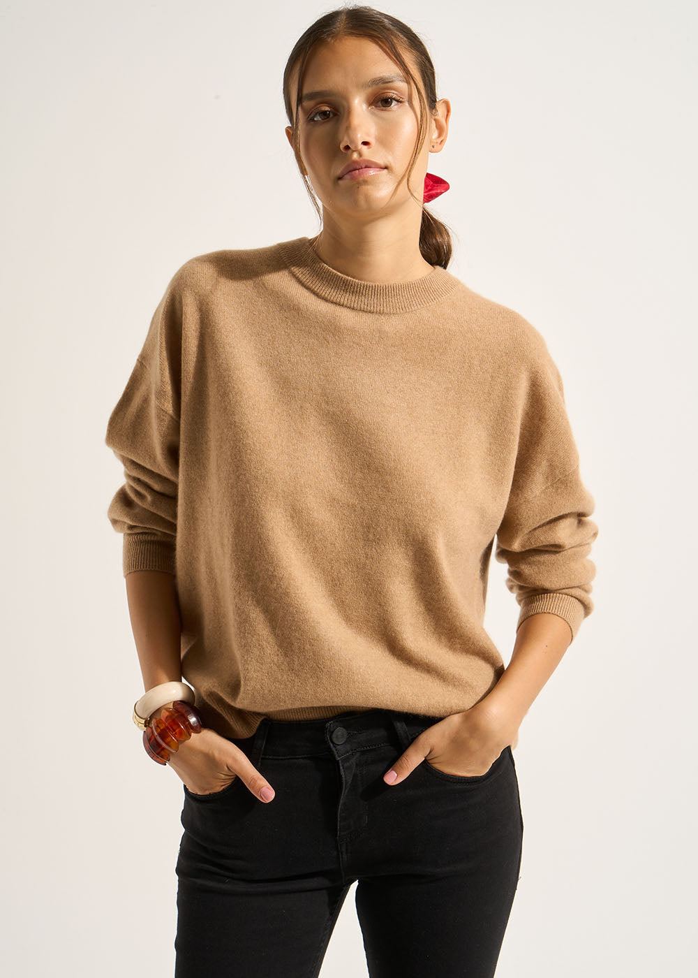 Pull col rond 100% cachemire - Sud Express - 5 - Sud Express