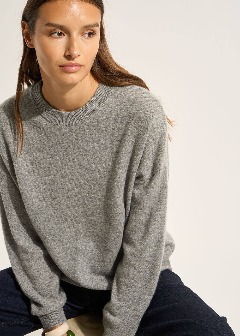 Pull col rond 100% cachemire - Sud Express - 5 - Sud Express