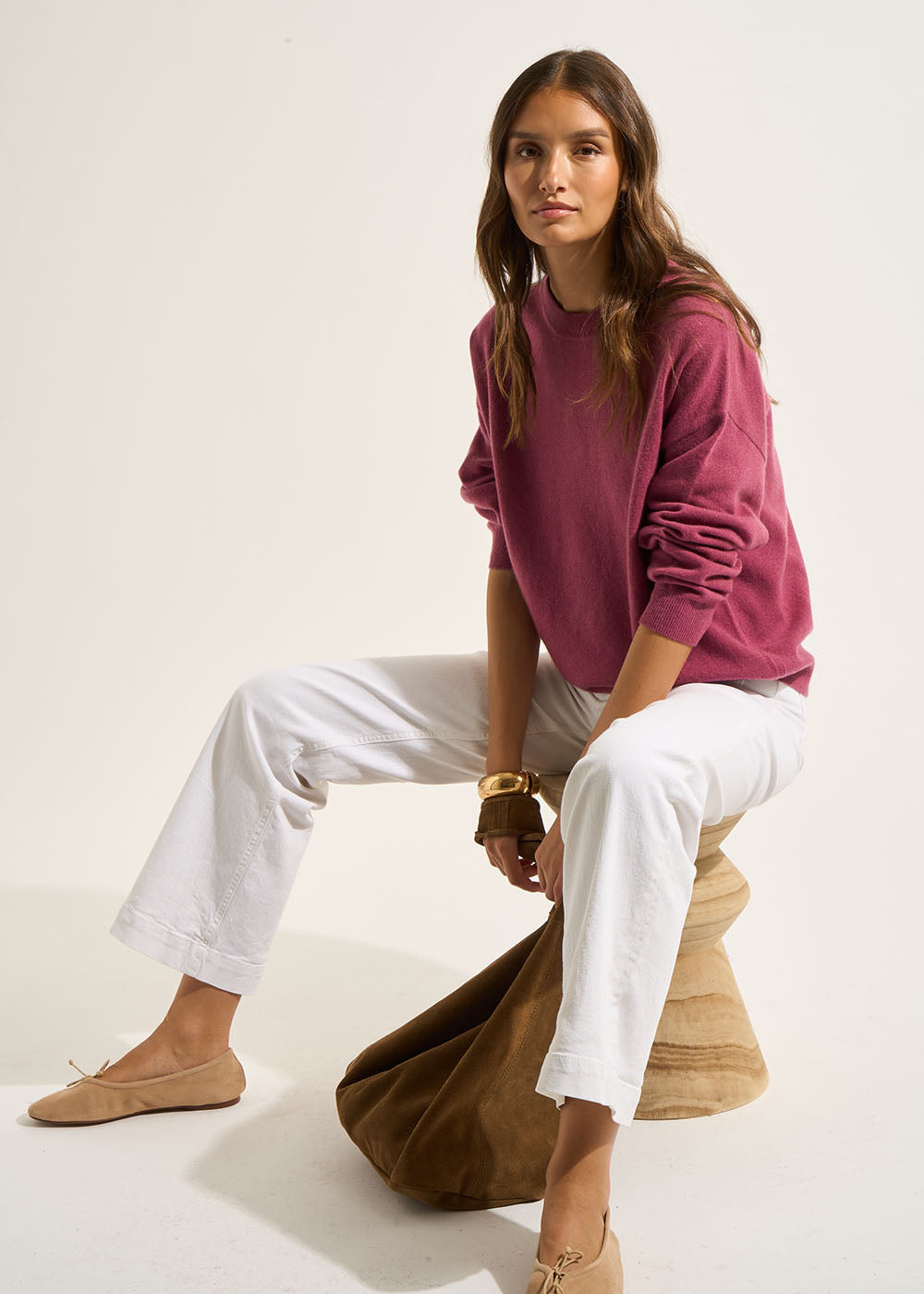 Pull col rond 100% cachemire - Sud Express - 6 - Sud Express