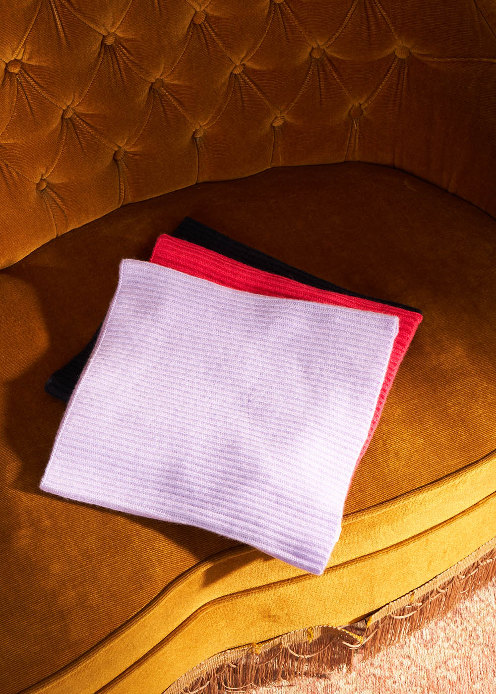 Tour de cou à cotes en cachemire - Sud Express - 2 - Sud Express