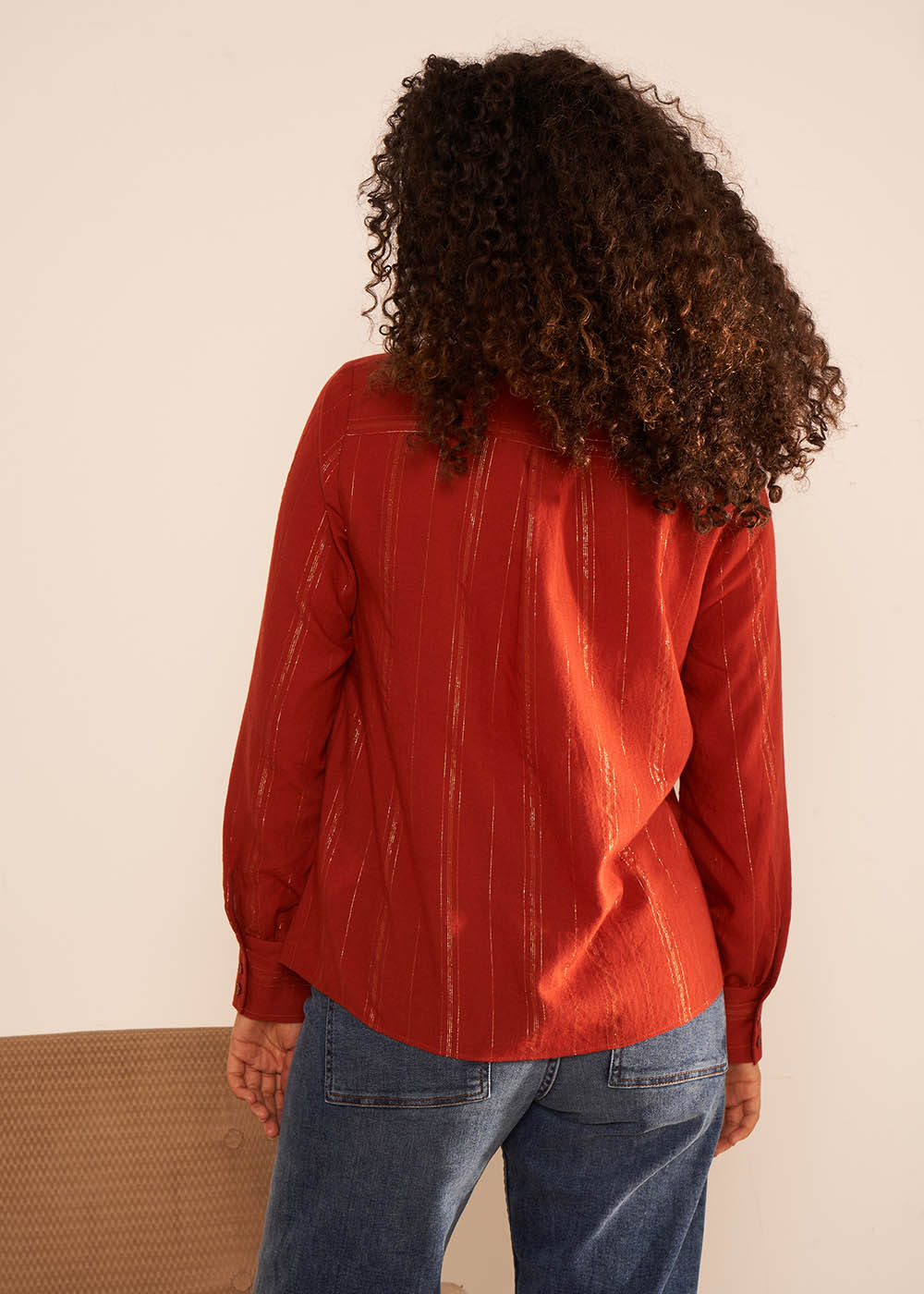 CALIKA Chemise détails en lurex - 2 - Sud Express - Sud Express