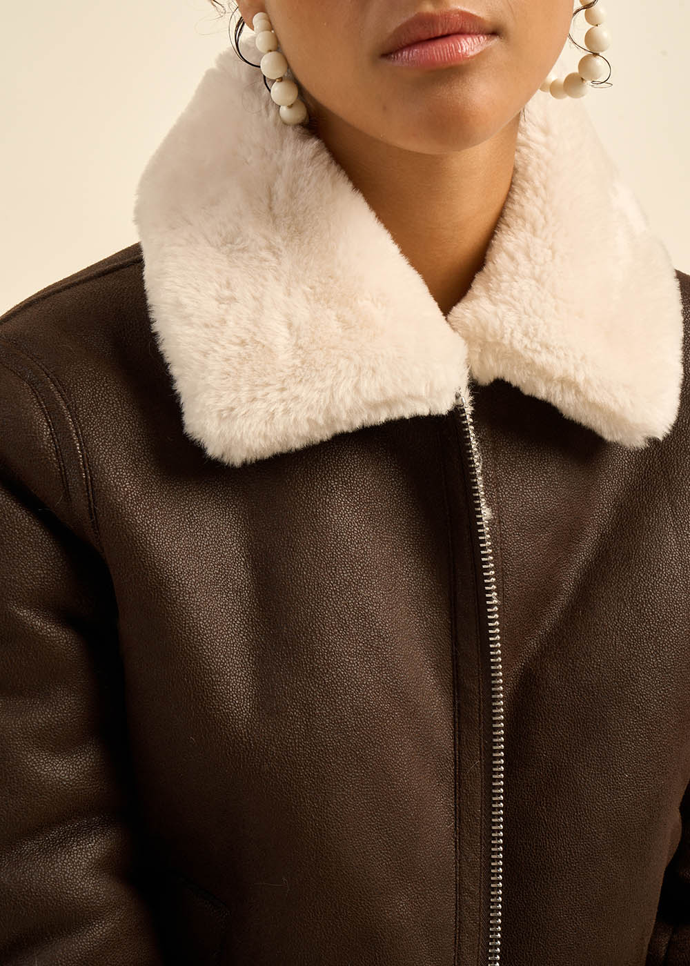 MALVINO Blouson en fausse peau lainée - 2 - Sud Express - Sud Express